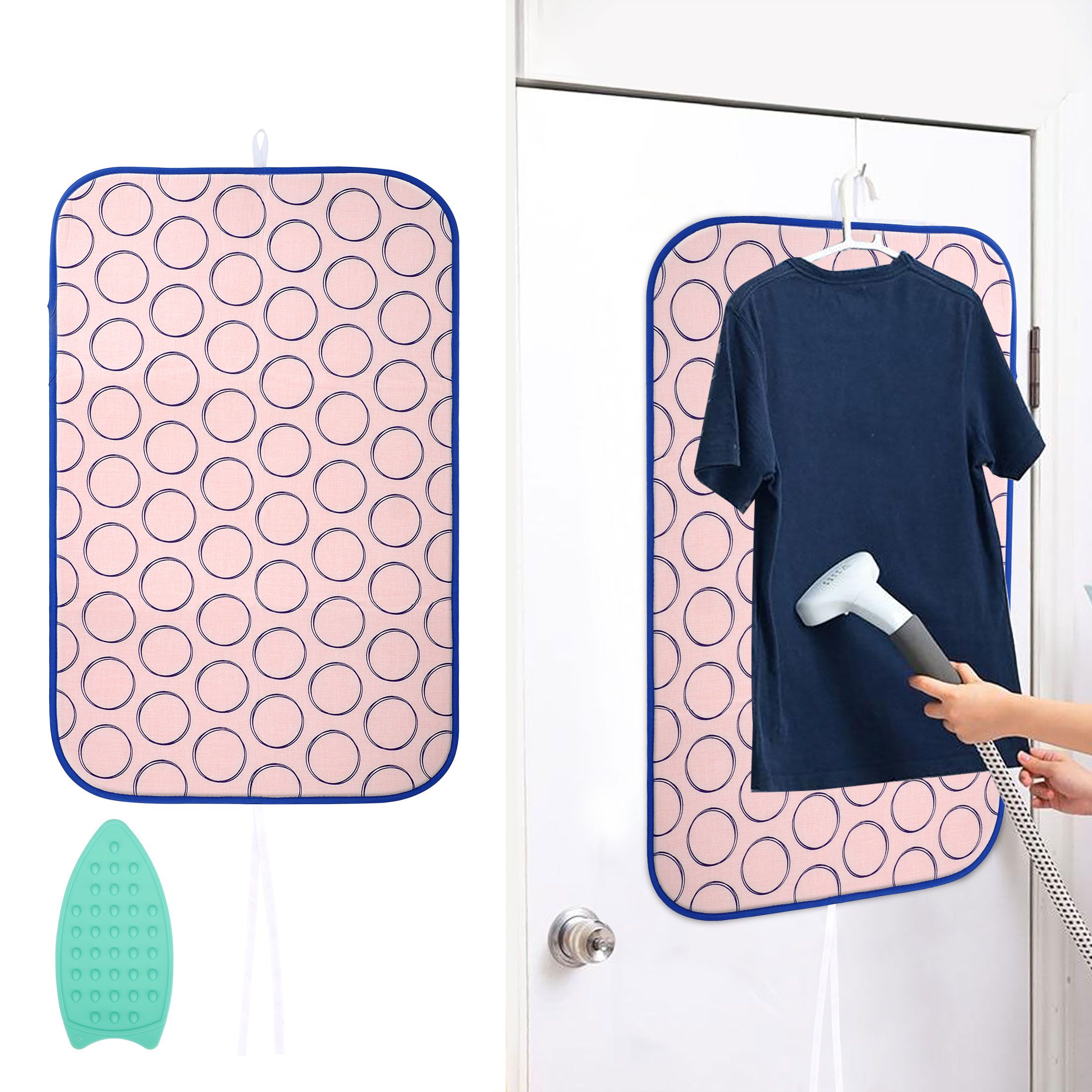 Ironing Mat, Portable Travel Ironing Blanket, Thickened Heat Resistant Ironing Pad for Table Top, Washer, Dryer