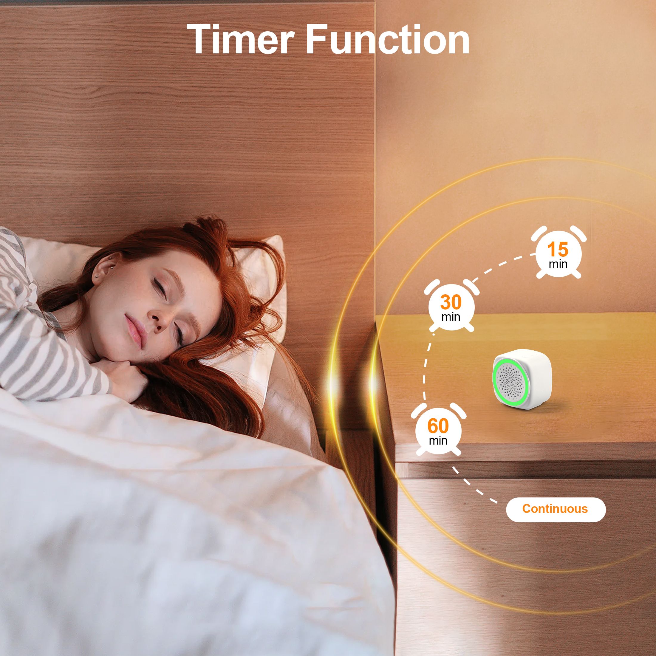 White Noise Machine with 26 Soothing Sounds, Mini Travel Sleeping Sound Machine, Timer Function