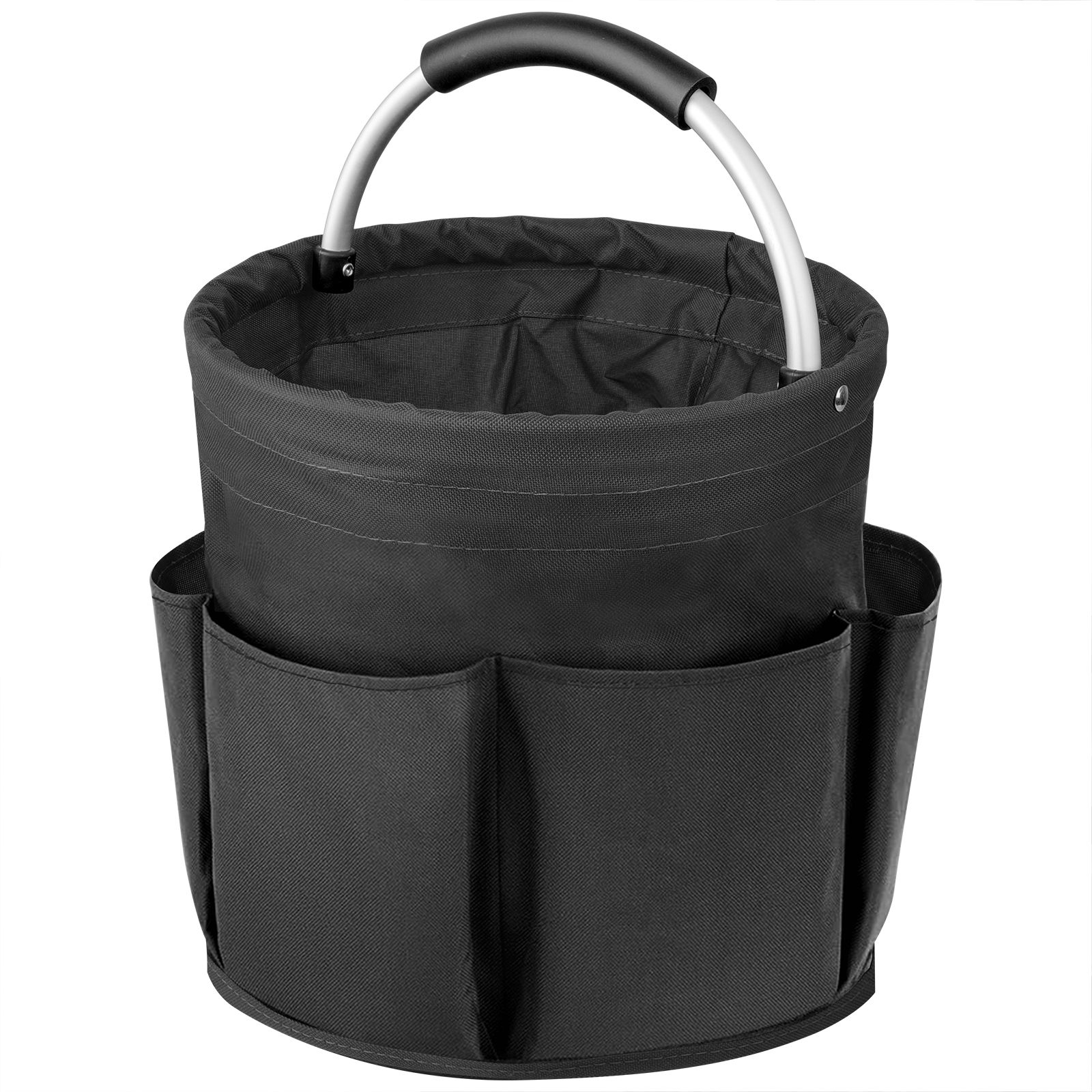 Garden Tool Bag, Foldable Garden Tote Storage Bag with 6 Pockets, Heavy Duty Standable Garden Tool Kit Holder