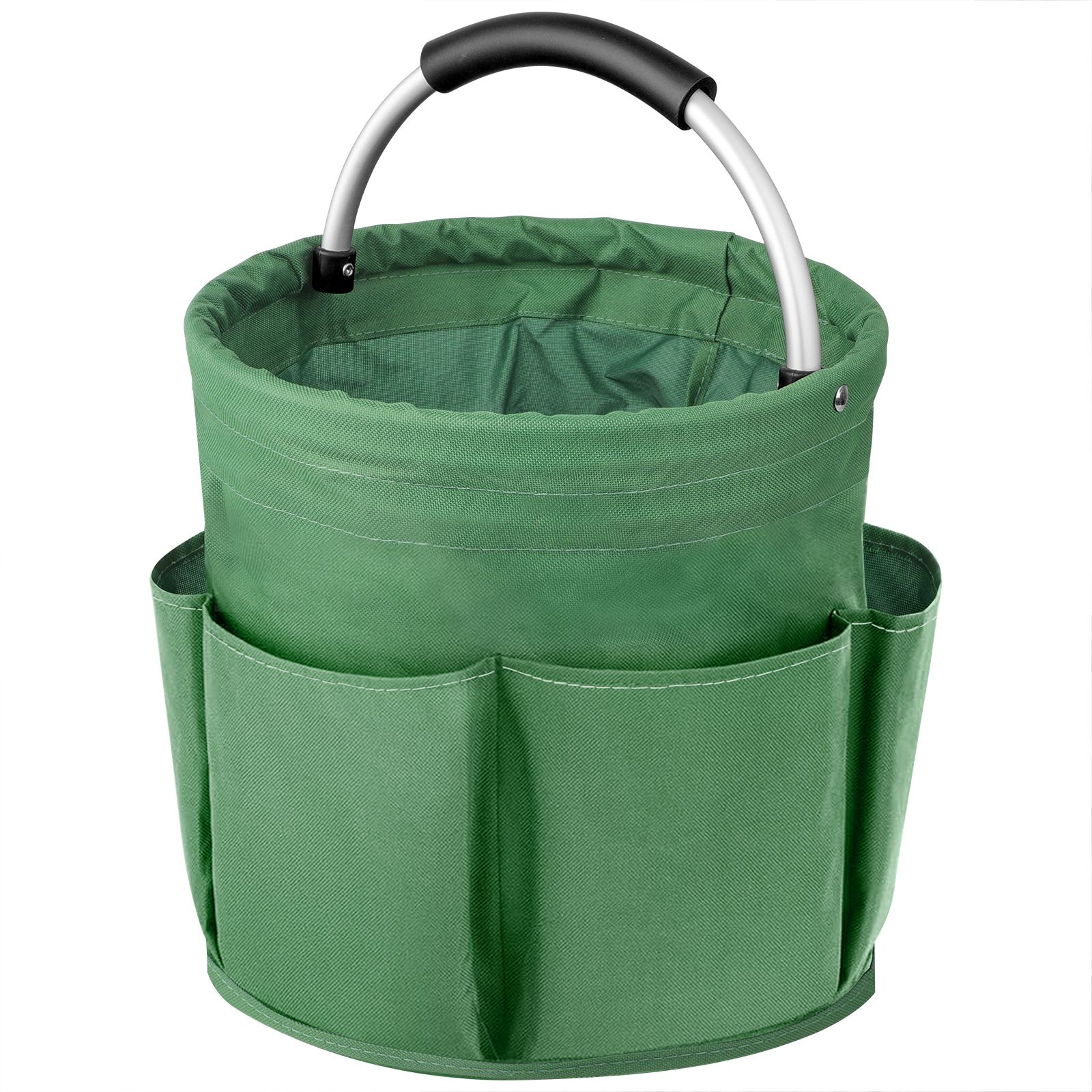 Garden Tool Bag, Foldable Garden Tote Storage Bag with 6 Pockets, Heavy Duty Standable Garden Tool Kit Holder