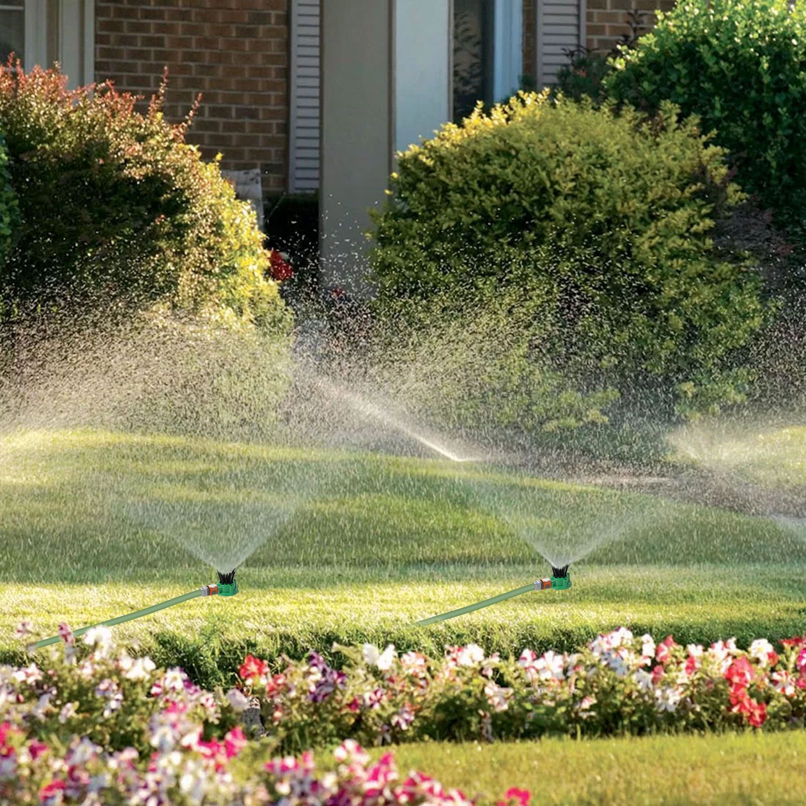 2pcs Garden Sprinkler, Flexible Small 360° Adjustable Irrigation Watering System for Yard Lawns