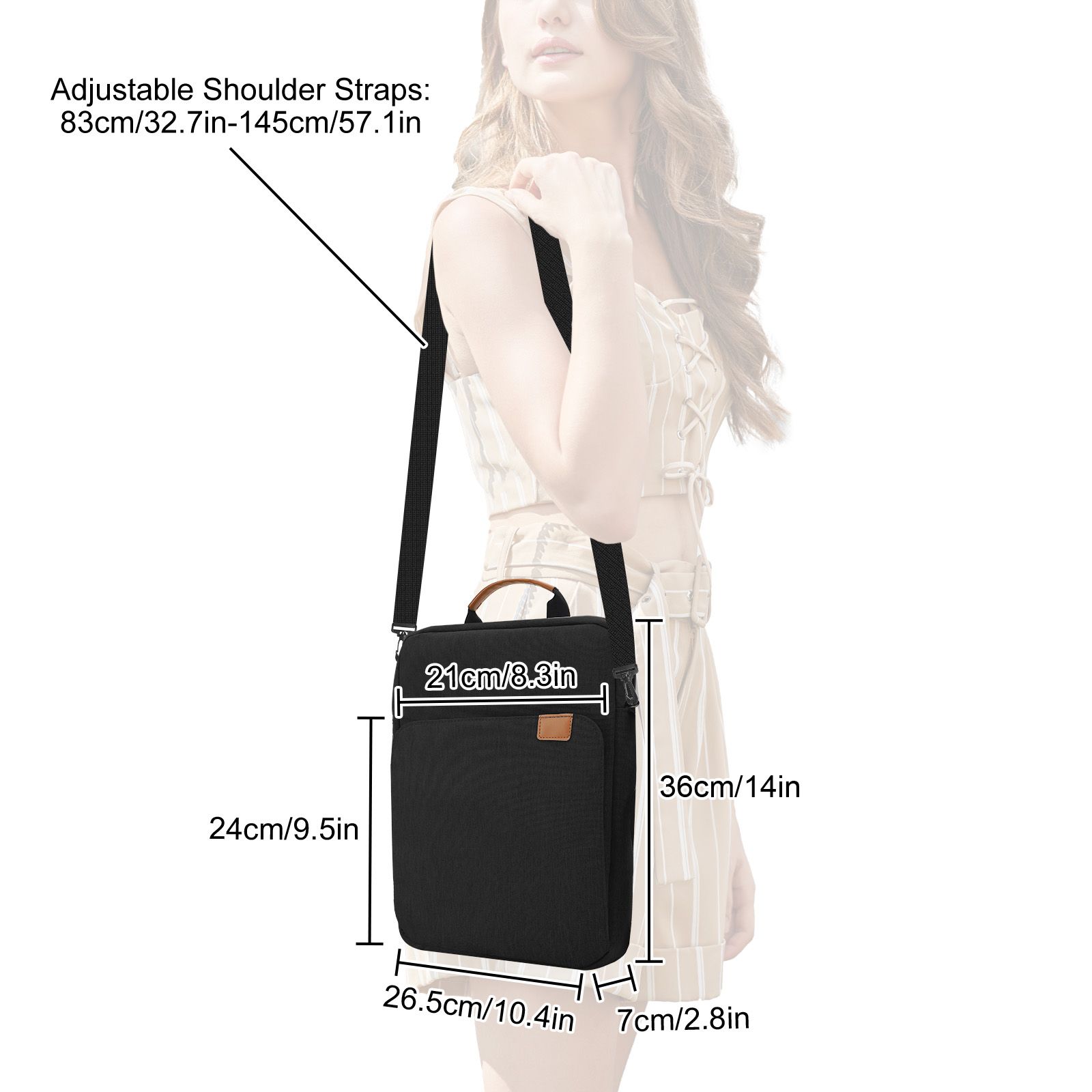 Tablet Sleeve Case, Laptop Shoulder Bag Fits for 13" New MacBook Air M4/A3240 2025, M3/A3113, M2/A2681