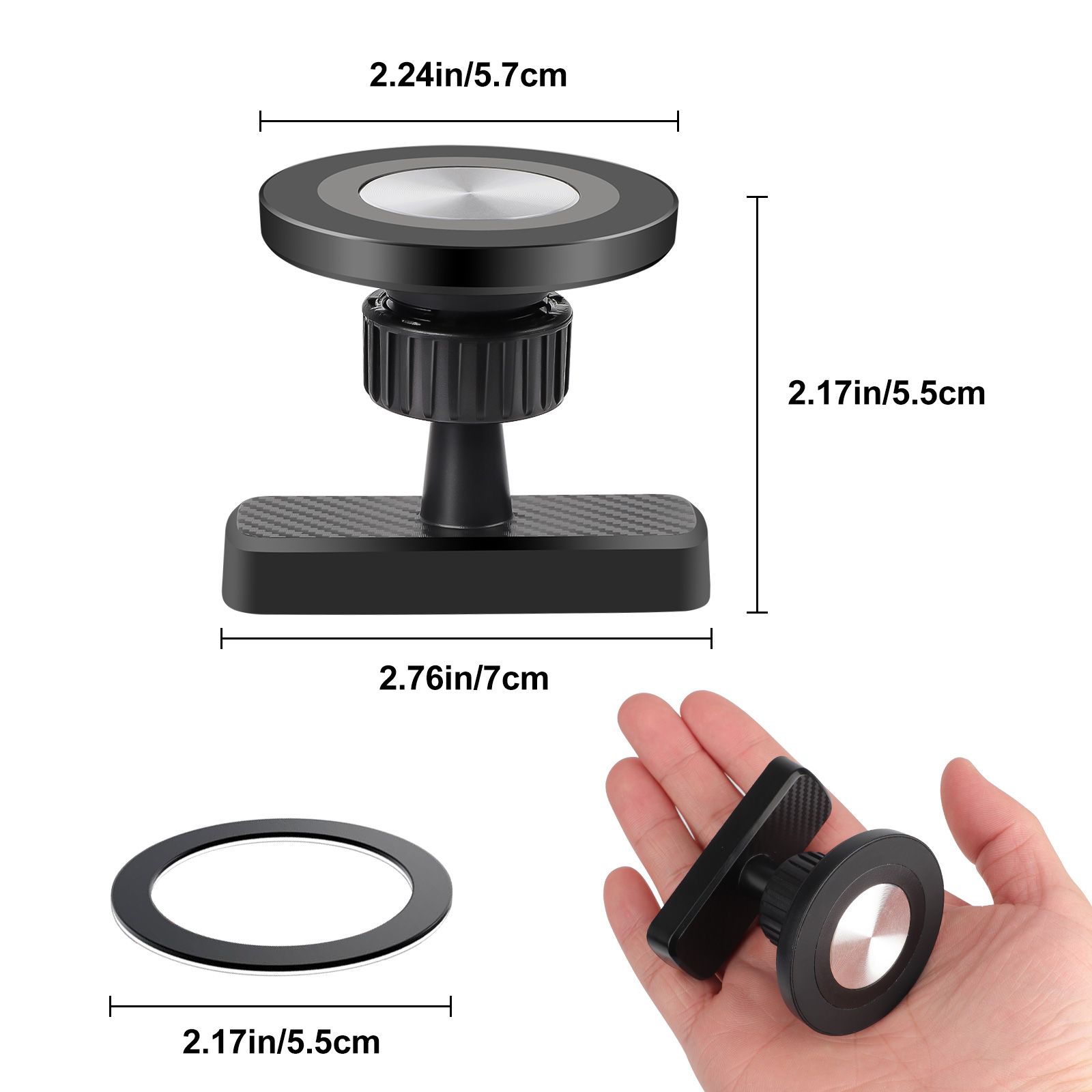 Magnetic Phone Holder for Golf Cart, Strong MagSafe Car Mount Fit for iPhone 12-16, Android, 360° Adjustable Hands-Free Cellphone Stand for Office, Gym, Kitchen Use