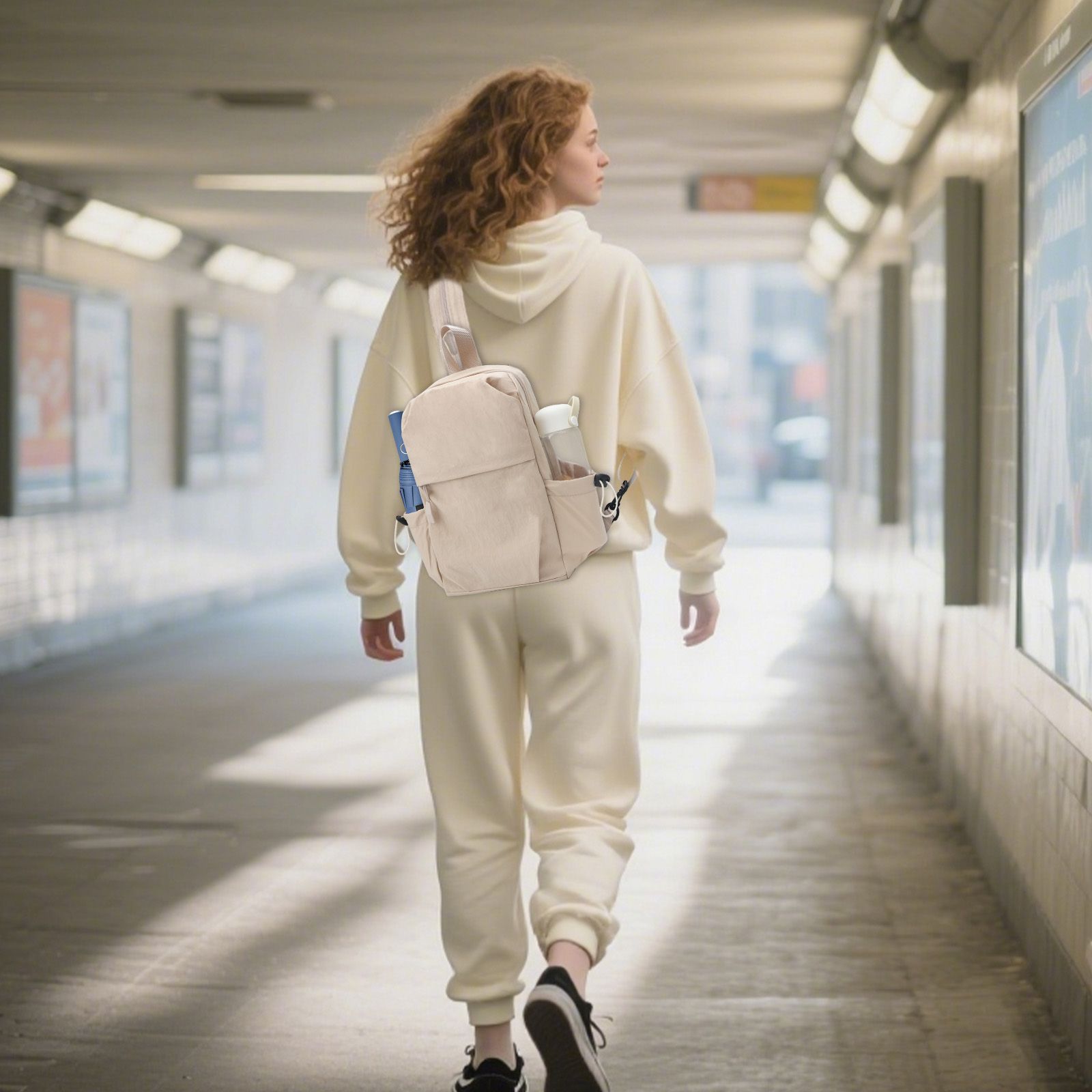 Small Backpack, Lightweight Nylon Daypack for Student Child, Small City Pack for Shopping Travel