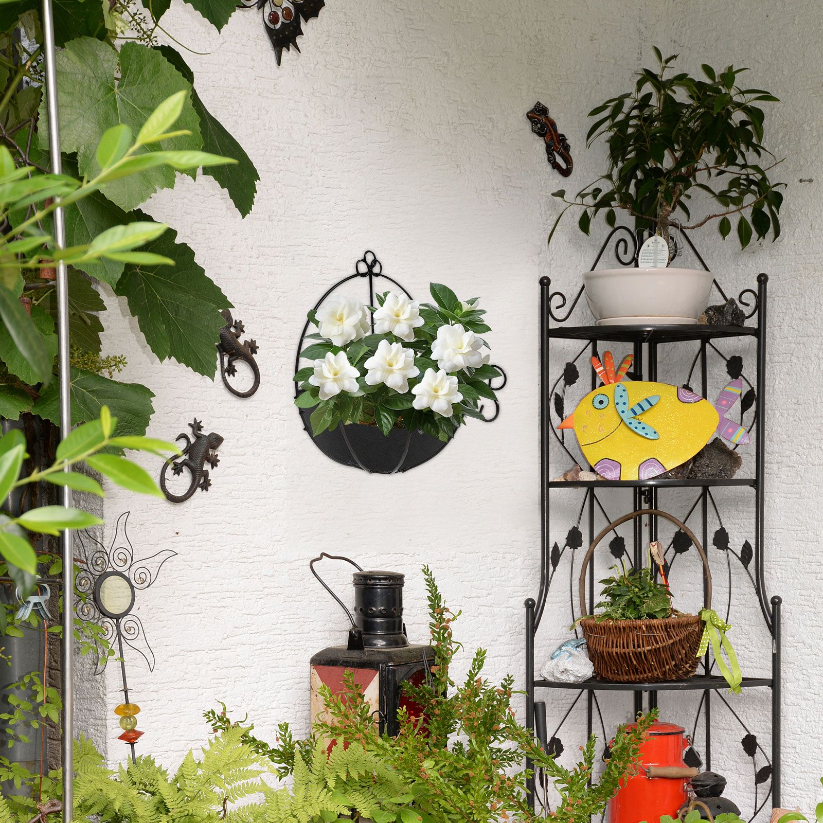 3pcs Garden Basket Liner, Half Round Replacement for Hanging and Wall Flower Basket