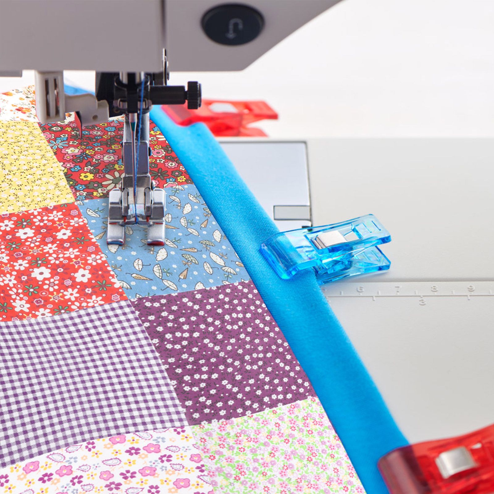 100pcs Printed Cotton Quilting Fabric for Sewing, Crafts, Patchwork, DIY Projects, 6 x 6in/15.2 x 15.2 cm