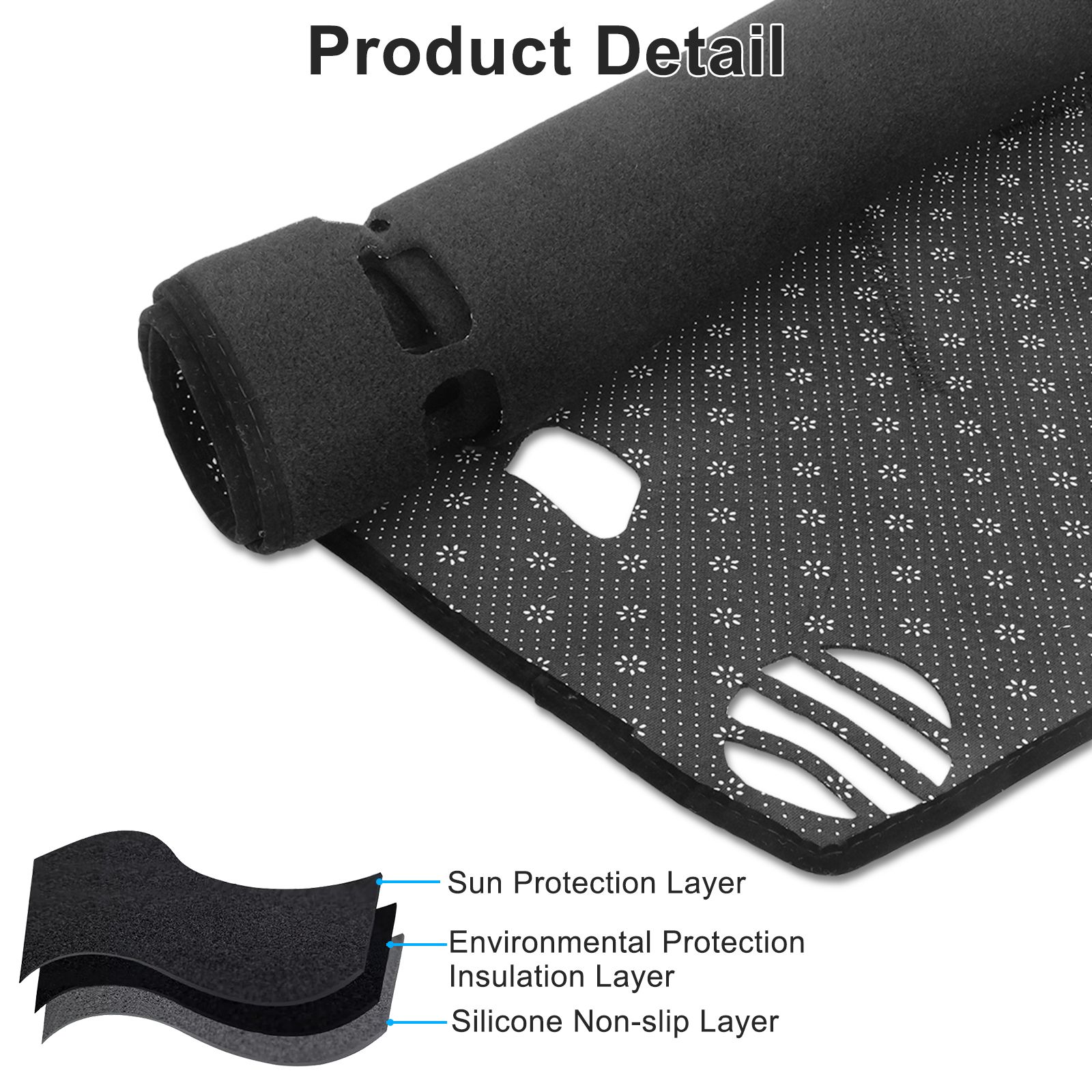 Dashboard Dash Cover Mat Custom For Hyundai Sonata 2011-2014 Dashmat Dash Cover Dashboard Mat Car Interior Pad, Dash Cover Dashcover Protector Carpet Pad Accessories