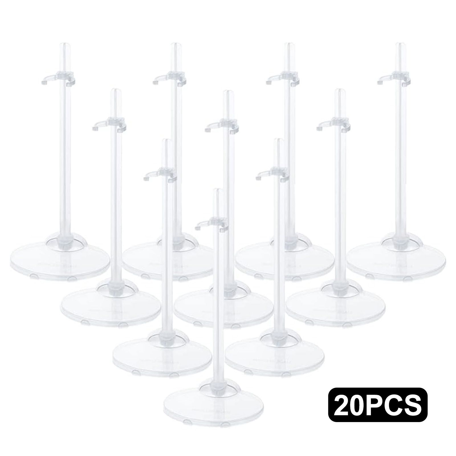 20PCS Doll Holder, Doll Stand Display Holder, Ideal Display Stand Support with Adjustable Waist Clip for 11 to 13 Inch Tall Dolls
