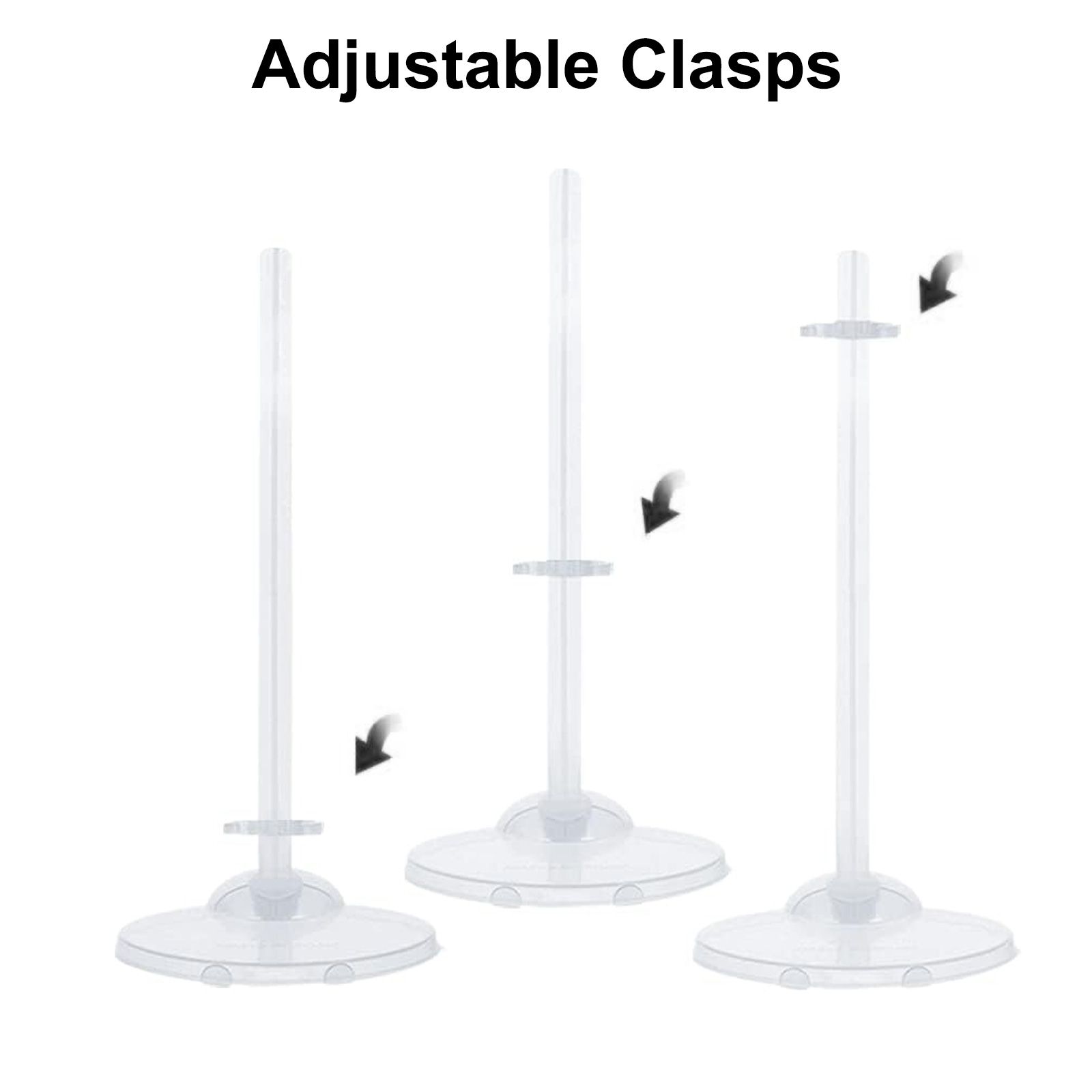 20PCS Doll Holder, Doll Stand Display Holder, Ideal Display Stand Support with Adjustable Waist Clip for 11 to 13 Inch Tall Dolls