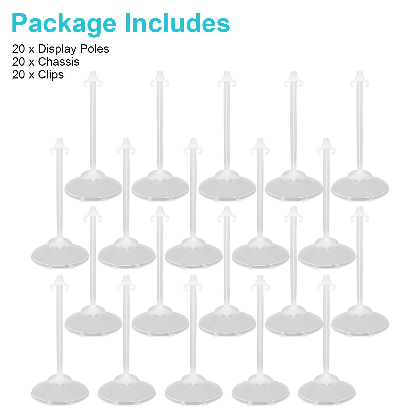 20PCS Doll Holder, Doll Stand Display Holder, Ideal Display Stand Support with Adjustable Waist Clip for 11 to 13 Inch Tall Dolls