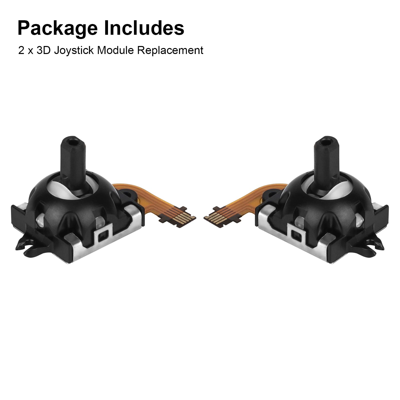 2-Pack Replacement Joystick Compatible with Playstation Portal, Analog Thumb Stick Repair Hall Effect Joystick for PS5 Portal(Left and Right Joystick), black