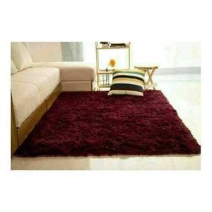 Fluffy Carpets 5*8 maroon