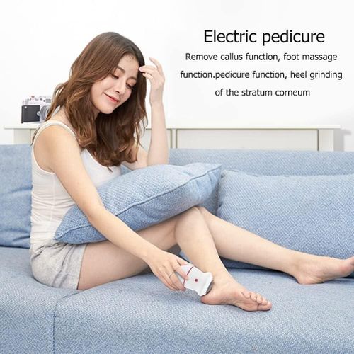 Motorized Callous Remover/Electric Grinder Callus Remover, Electric Foot Callus Remover - USB-Rechargeable Electric Callus Remover for Feet with Built-in Vacuum Removes Dead Skin from Feet, Portable E