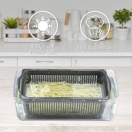 Vegetable Chopper Slicer  with Spice Chopper Set 7 Blades Veggie Dicer Onion Fruit Cutter