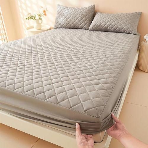 Quilted Fitted Mattress Pad Cover, Waterproof Mattress Protector