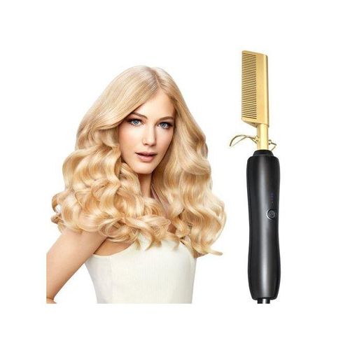 Portable Electric Hair Straightener Heating Hot Comb