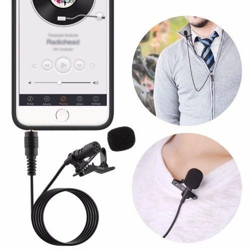 Tripod Stand, Lavalier Microphone & Phone Holder - 1.2Meters Tall Tripod