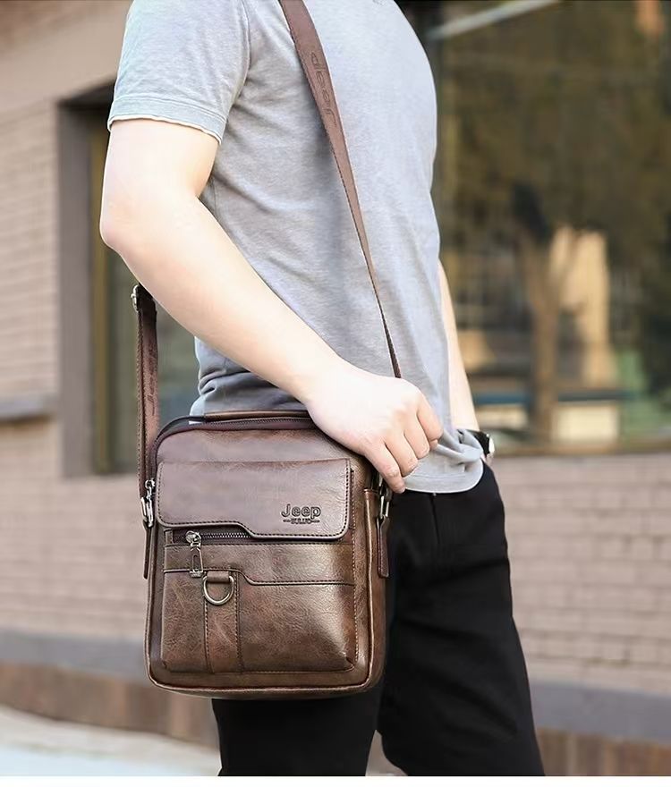New men's shoulder bag, crossbody bag, briefcase, casual bag, small backpack, business shoulder bag, boyfriend gift