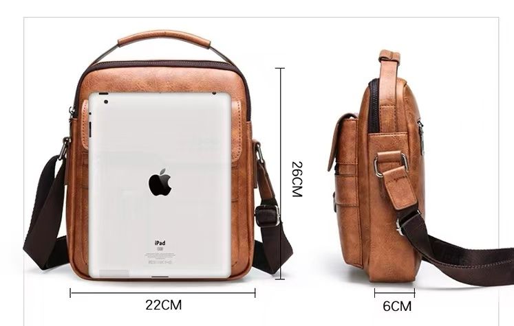 2pcs New men's shoulder bag,  wallet  crossbody bag, briefcase, casual bag, small backpack, business shoulder bag, wallet boyfriend gift