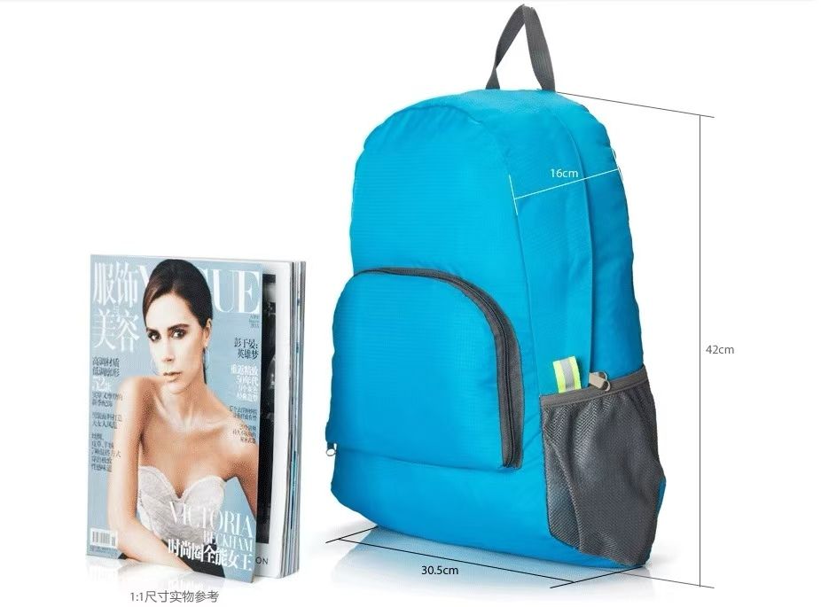 New Outdoor Sports Foldable Mountaineering Backpack for Men and Women, Waterproof, Ultra Lightweight, Thin Travel Bag