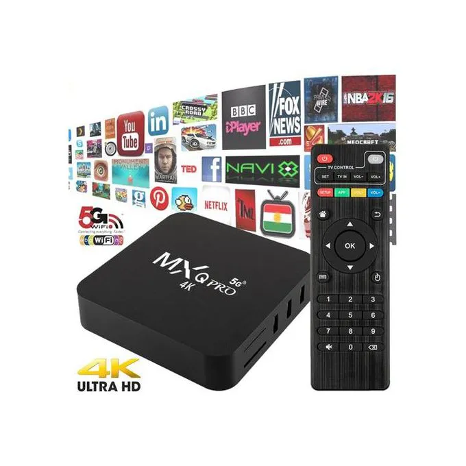 MXQ Pro 4K Android TV Box – 8GB Storage + 1GB RAM – Ultra HD Streaming Media Player with Wi-Fi & HDMI Support