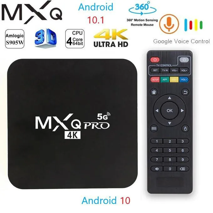 MXQ Pro 4K Android TV Box – 8GB Storage + 1GB RAM – Ultra HD Streaming Media Player with Wi-Fi & HDMI Support