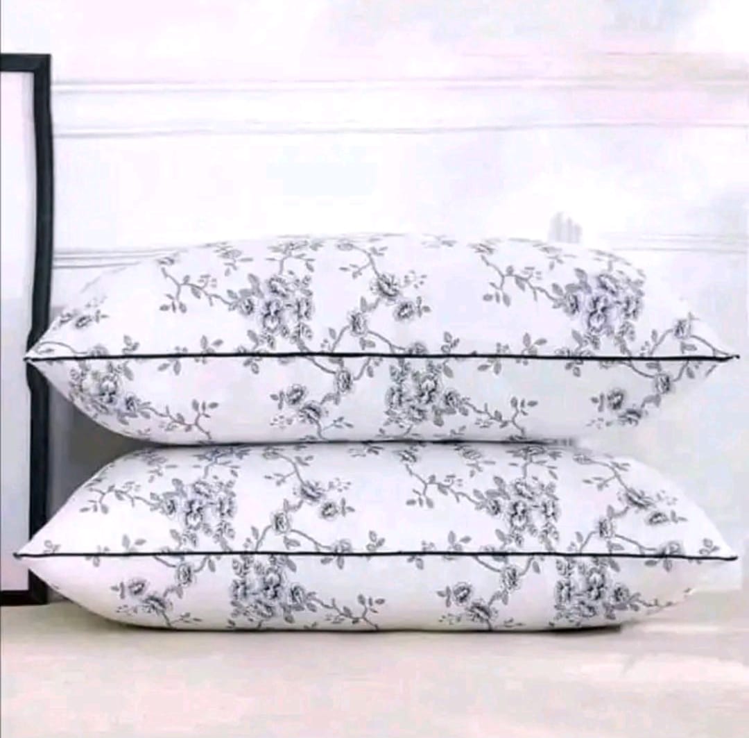 [Clearance Offer]  Set Of 2 Bed Pillow Soft Comfy  pillows (Pair- Pure Fibre Filled).