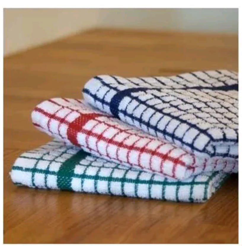 KITCHEN TOWELS. Cotton Kitchen Towel-3 Piece Set