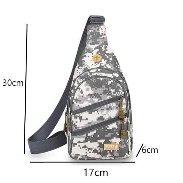 Men Exquisite Workmanship Simple Single Shoulder Lightweight Large Capacity Canvas Crossbody Bag  Cross-Body Sling Bags