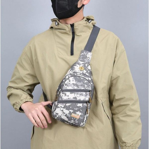 Men Exquisite Workmanship Simple Single Shoulder Lightweight Large Capacity Canvas Crossbody Bag  Cross-Body Sling Bags