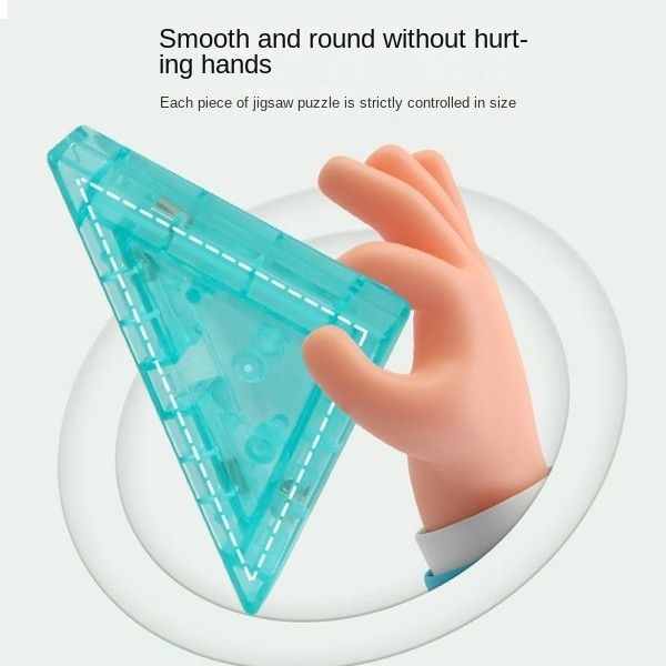 Children's Magnetic Tangram Baby Cognitive Early Education Puzzle Three-Dimensional Jigsaw Block Toy Stacking Blocks