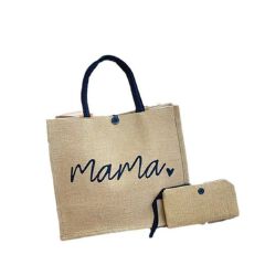 Fashion Printed Eco-Friendly Shopping Bag With Heavy Commuter Linen Tote  Tote Bags