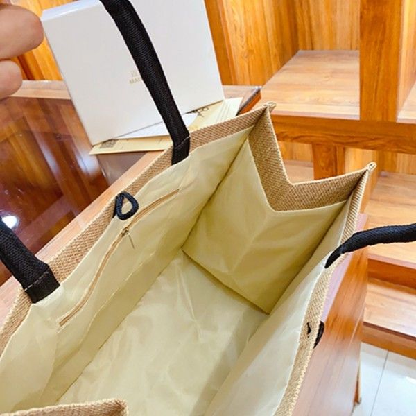 Fashion Printed Eco-Friendly Shopping Bag With Heavy Commuter Linen Tote  Tote Bags