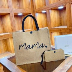 Fashion Printed Eco-Friendly Shopping Bag With Heavy Commuter Linen Tote  Tote Bags