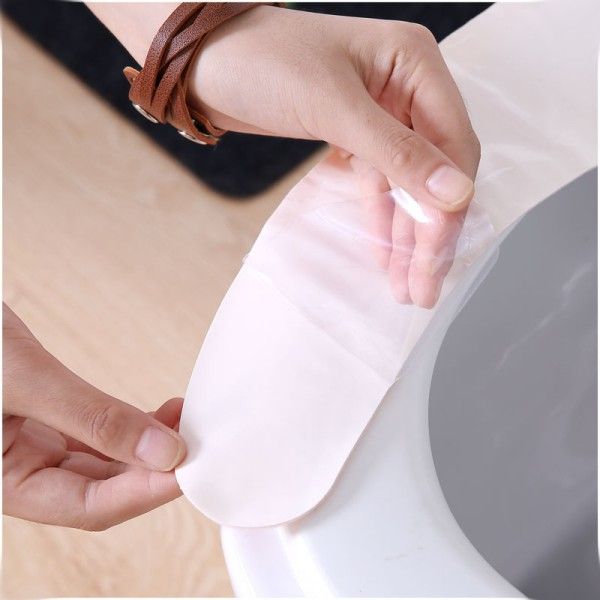 A Thin, Washable Toilet Seat Cushion With Adhesive Type For Household Bathrooms