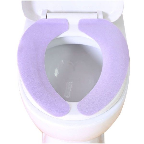 A Thin, Washable Toilet Seat Cushion With Adhesive Type For Household Bathrooms