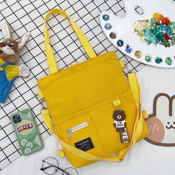 Single-Shoulder Diagonal Canvas Tutorial Bags For Primary And Junior High School Students
