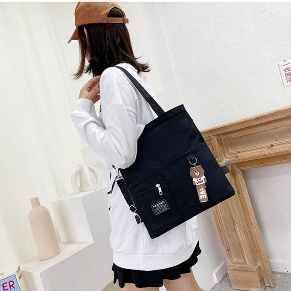 Single-Shoulder Diagonal Canvas Tutorial Bags For Primary And Junior High School Students