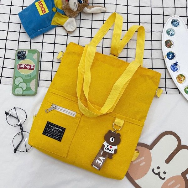 Single-Shoulder Diagonal Canvas Tutorial Bags For Primary And Junior High School Students