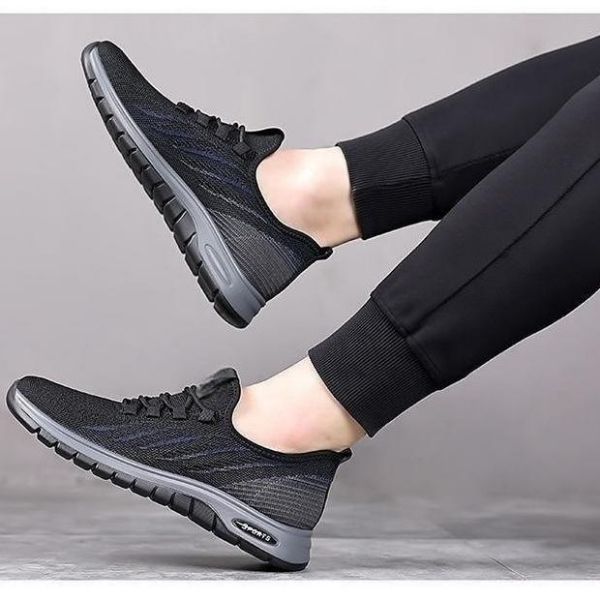 Deodorant Breathable Mesh Shoes Men's Leisure Sports Non-Slip Soft Sole Shoes For The Elderly Sneakers
