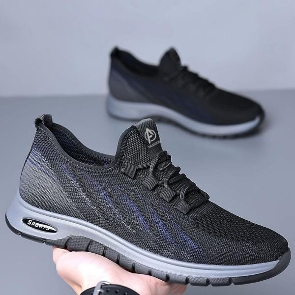 Deodorant Breathable Mesh Shoes Men's Leisure Sports Non-Slip Soft Sole Shoes For The Elderly Sneakers
