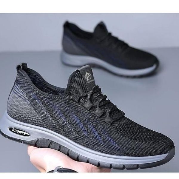 Deodorant Breathable Mesh Shoes Men's Leisure Sports Non-Slip Soft Sole Shoes For The Elderly Sneakers
