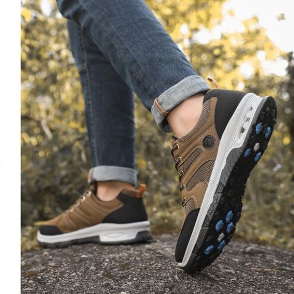 Men's fashion breathable mesh cloth anti-slip wear safety work labor protection shoes sports shoes  Sneakers