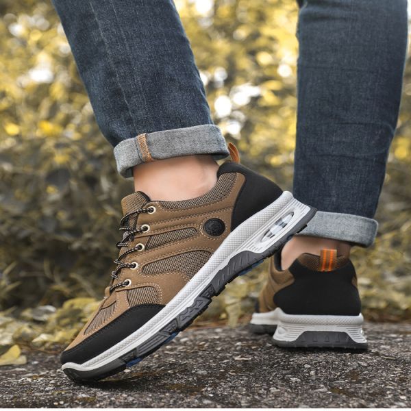 Men's fashion breathable mesh cloth anti-slip wear safety work labor protection shoes sports shoes  Sneakers