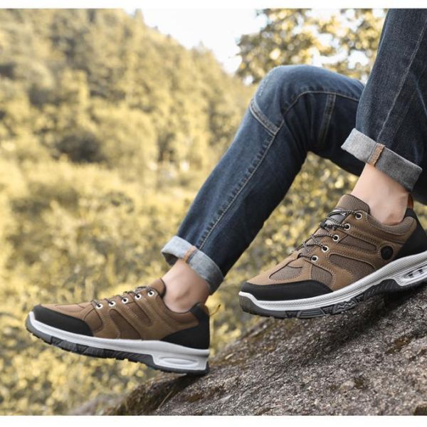 Men's fashion breathable mesh cloth anti-slip wear safety work labor protection shoes sports shoes  Sneakers