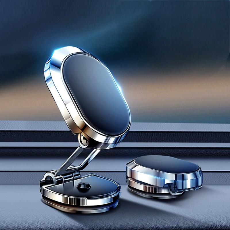 Automotive Electronic Accessories Center Console Folding Rotating Metal Car Mobile Phone Magnetic Navigation Bracket High Adhesive 3m Glue