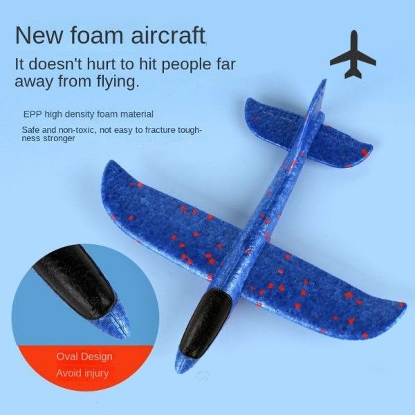 Children's Ejection Ha Flying Toys nd-Thrown Foam Aircraft Glider Outdoor Interactive Toy Gun For Family