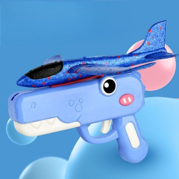 Children's Ejection Ha Flying Toys nd-Thrown Foam Aircraft Glider Outdoor Interactive Toy Gun For Family