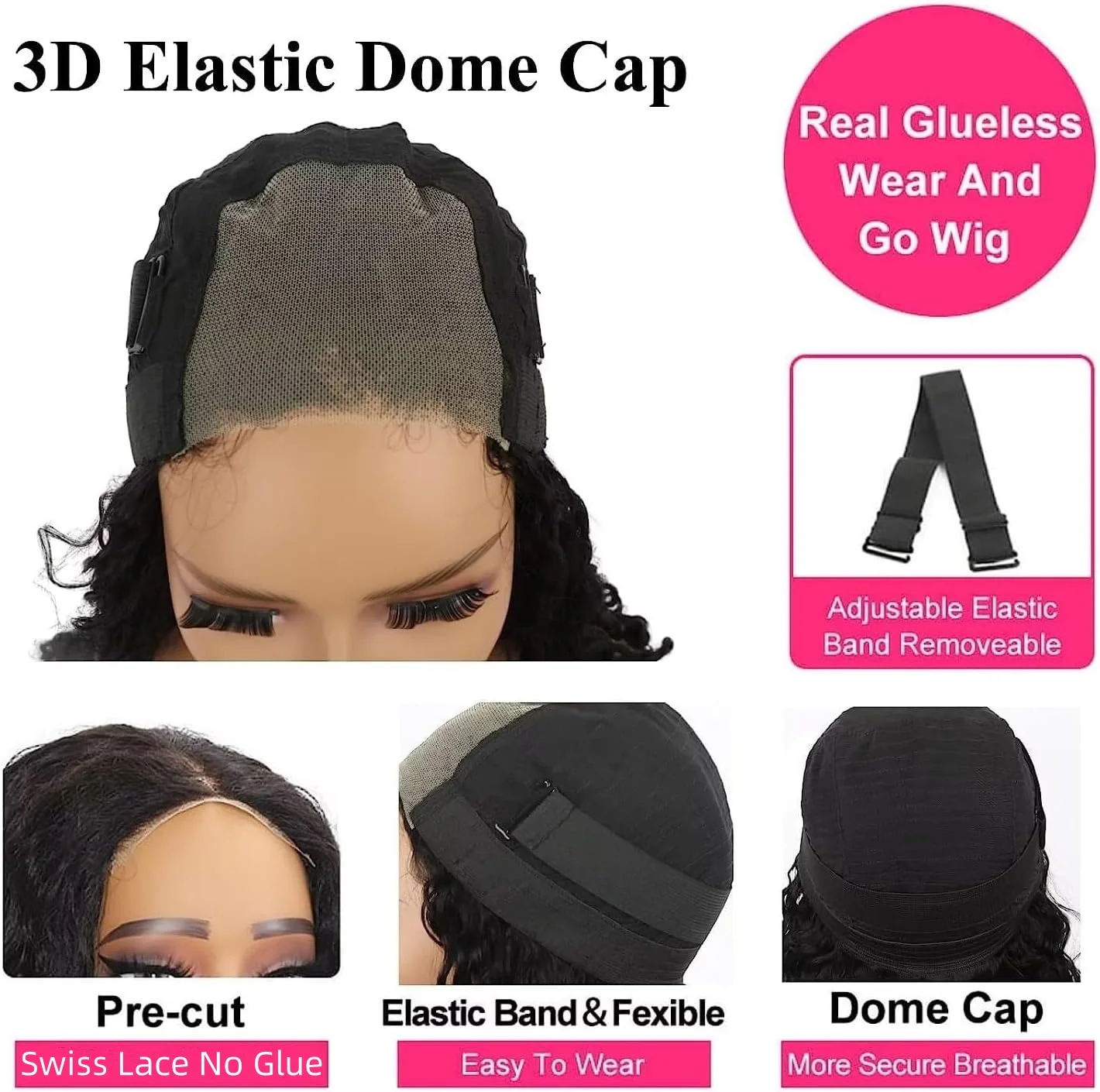 Wear And Go Glueless Bob Wig Human Hair Short Body Wave Lace Front Wigs Pre Cut Brazilian Hair 4X4 Lace Closure Wig For Women