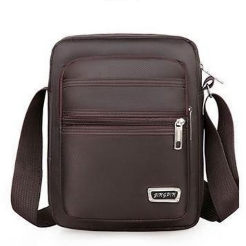 Leisure Large Capacity Multi-Layer Waterproof Shopping And Commuting Men's Shoulder Crossbody Bag Cross-Body Sling Bags